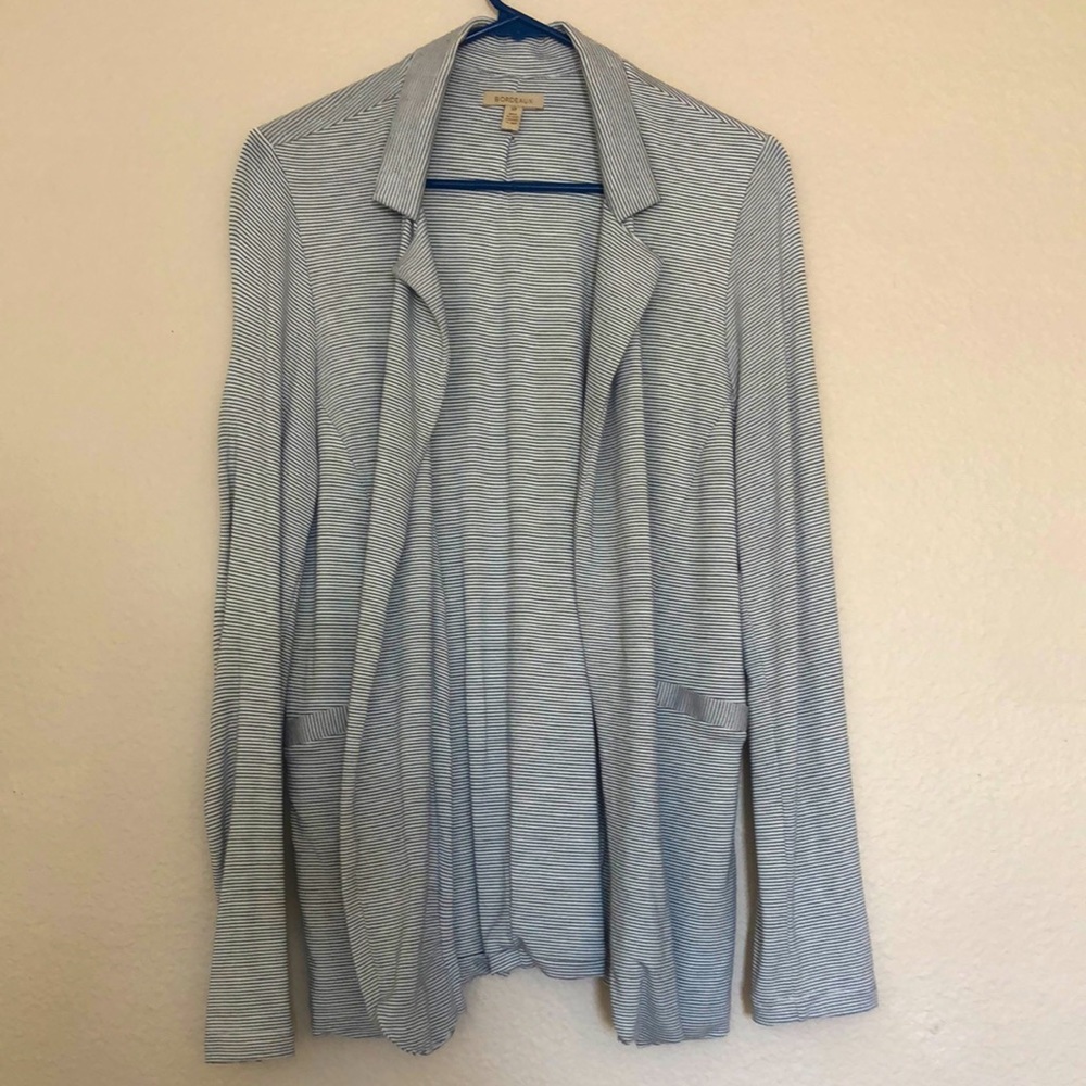 Bordeaux striped cardigan size sm/p in pre owned great condition